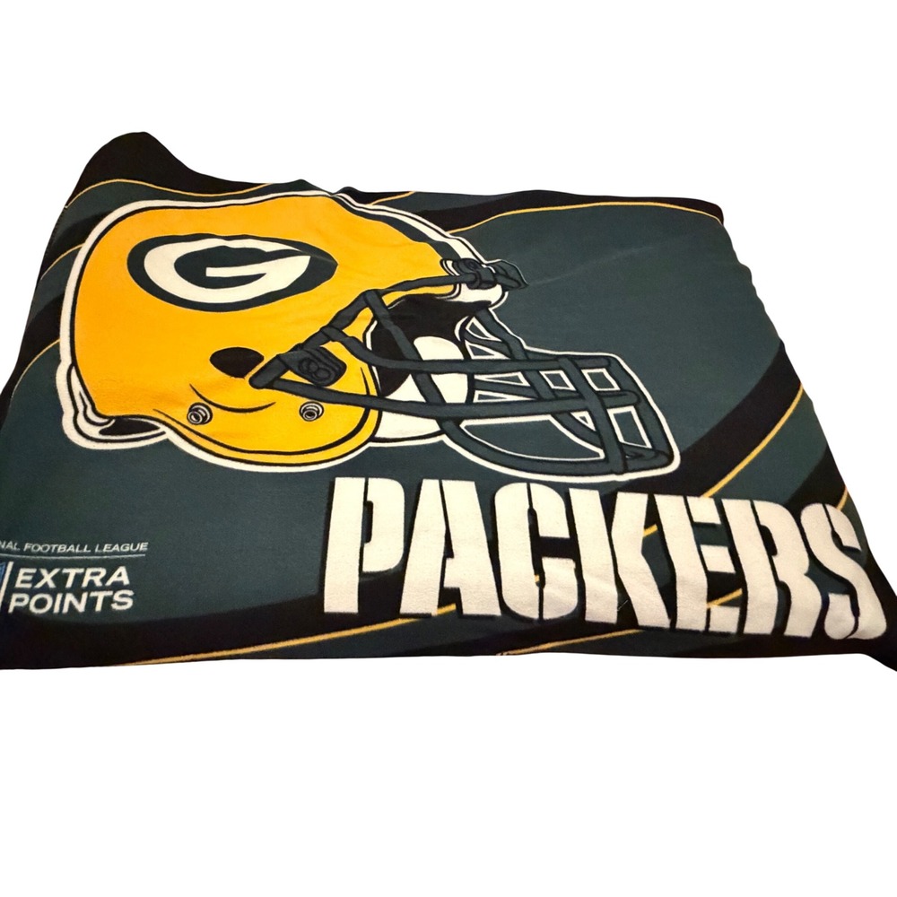 Green Bay Packers NFL Throw Blanket The Northwest Co Sporty Fleece Green Yellow
